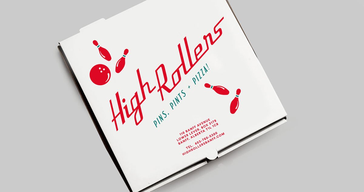High Rollens保齡球場品牌設(shè)計(jì)形象  包裝設(shè)計(jì)