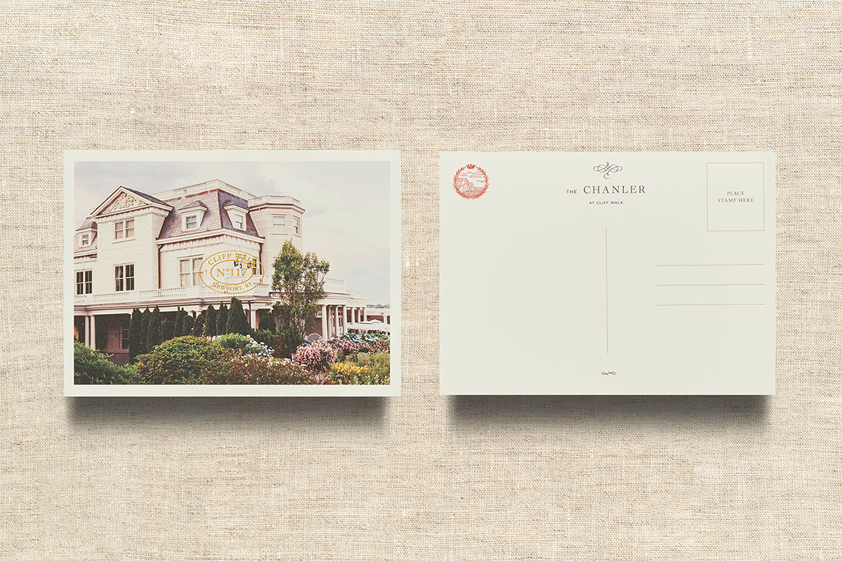 Chanler at Cliff Walk酒店品牌設(shè)計(jì)  明信片設(shè)計(jì)