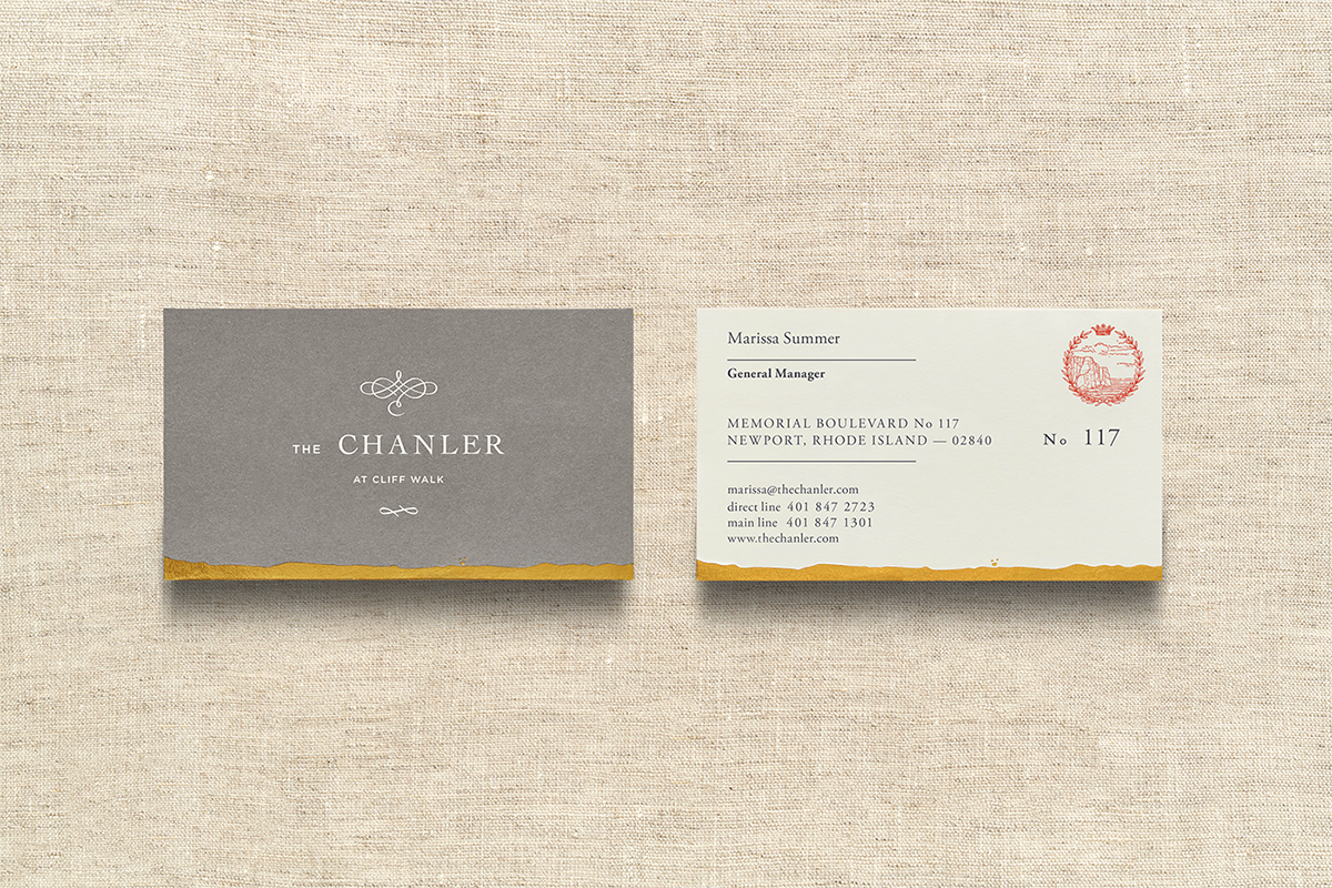 Chanler at Cliff Walk酒店品牌設(shè)計(jì)  名片設(shè)計(jì)