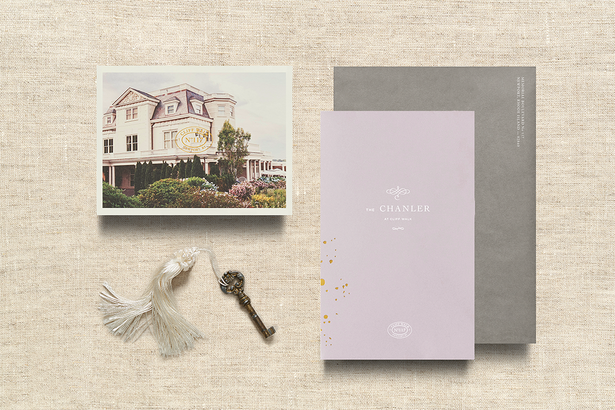 Chanler at Cliff Walk酒店品牌設(shè)計(jì)  卡片展示
