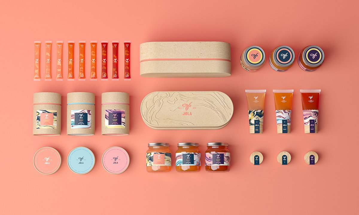 JOLA蜂蜜食品品牌形象設(shè)計(jì)  包裝展示