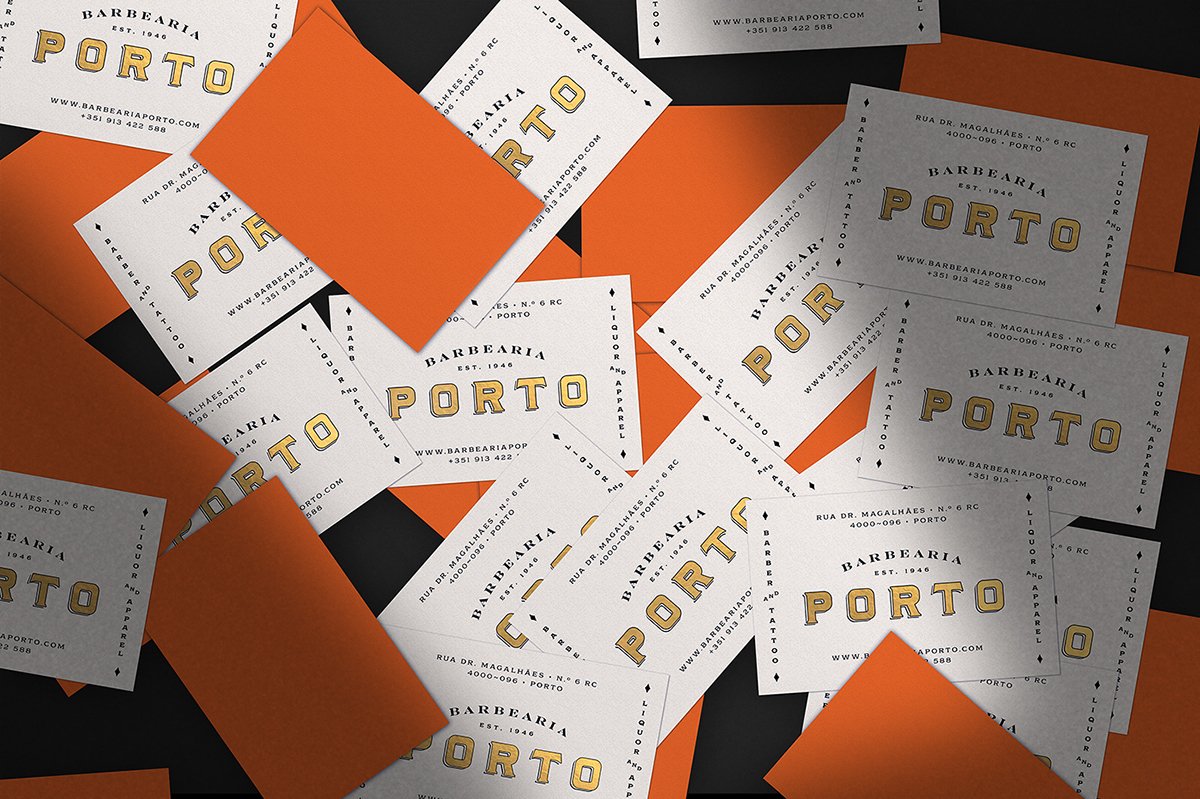 Barbearia Porto理發(fā)店品牌形象展示