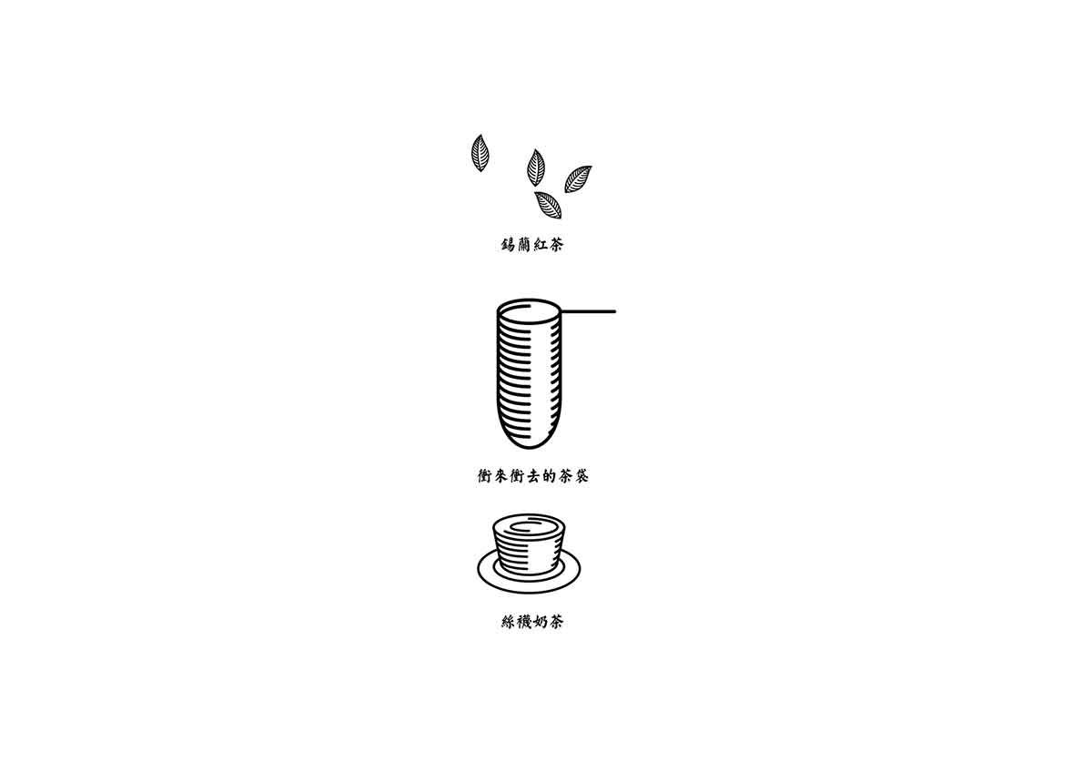 深圳品牌設(shè)計  深圳品牌策劃  菠鮮生港式奶茶店品牌形象設(shè)計  輔助圖形設(shè)計