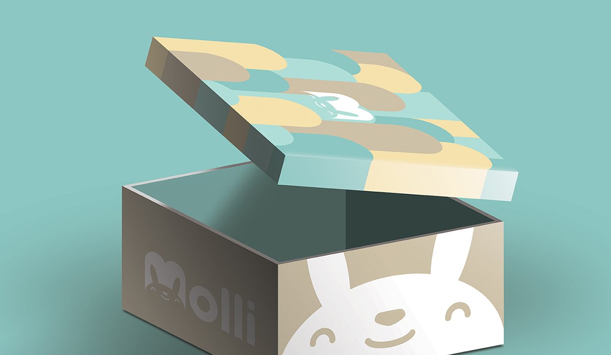 深圳品牌設計  深圳品牌策劃  Molli兒童服裝店品牌形象設計  包裝設計