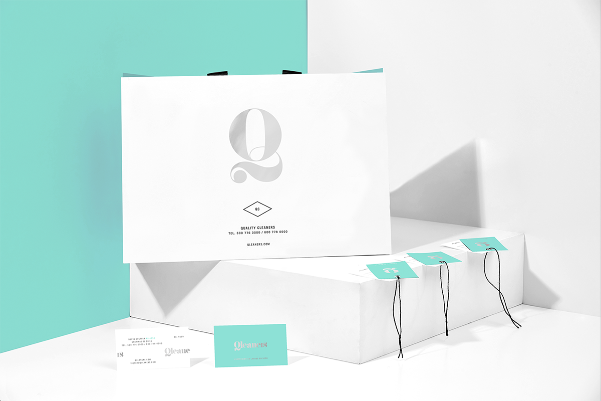 Qleaners干洗服務(wù)公司品牌形象設(shè)計展示