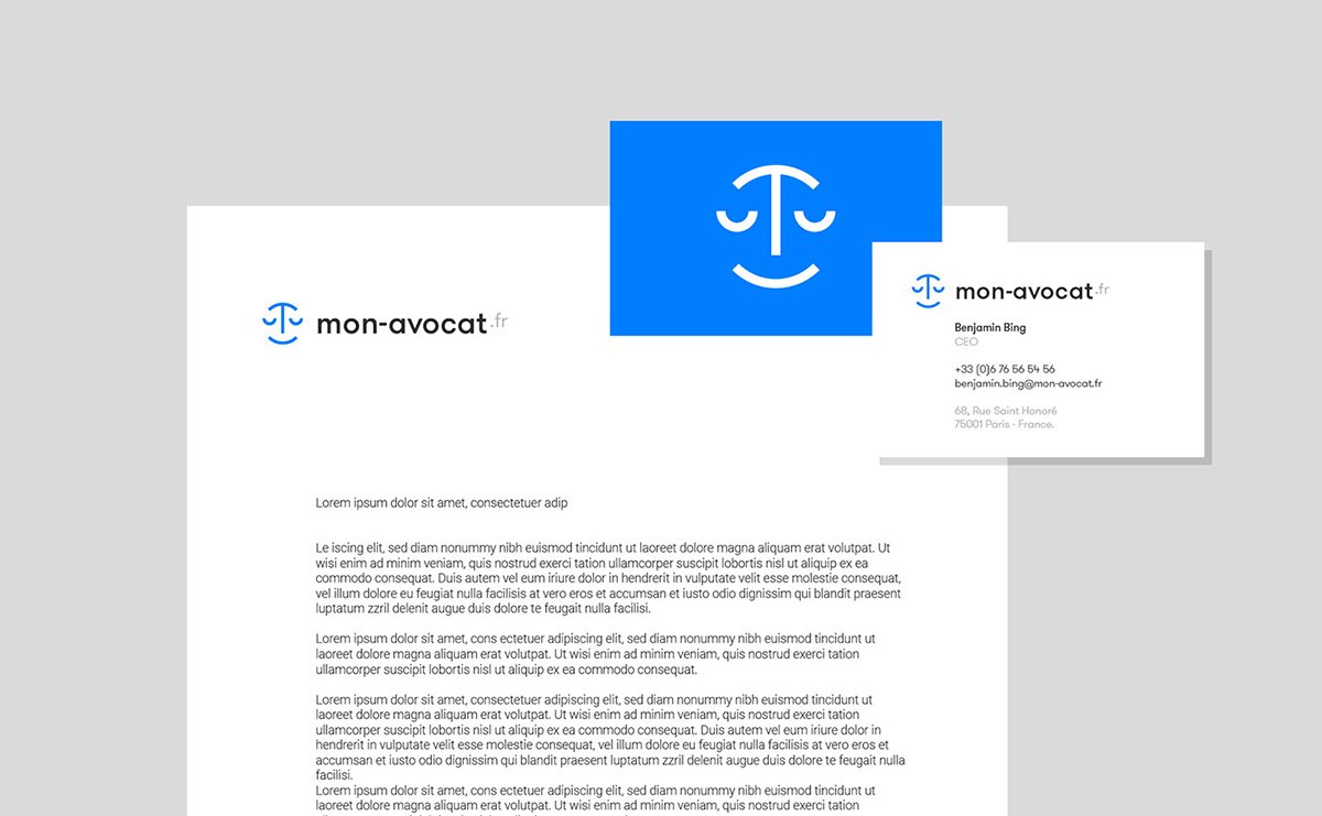 深圳品牌設(shè)計  深圳品策劃  Mon-avocat.fr網(wǎng)站品牌形象設(shè)計  名片設(shè)計
