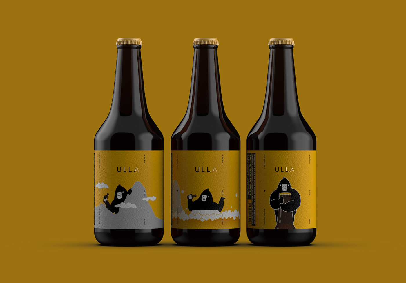 精釀啤酒ULLA品牌設(shè)計(jì)——品牌IP化案例欣賞，餐飲品牌設(shè)計(jì)，品牌設(shè)計(jì)公司，品牌IP化，深圳品牌設(shè)計(jì)，左右格局