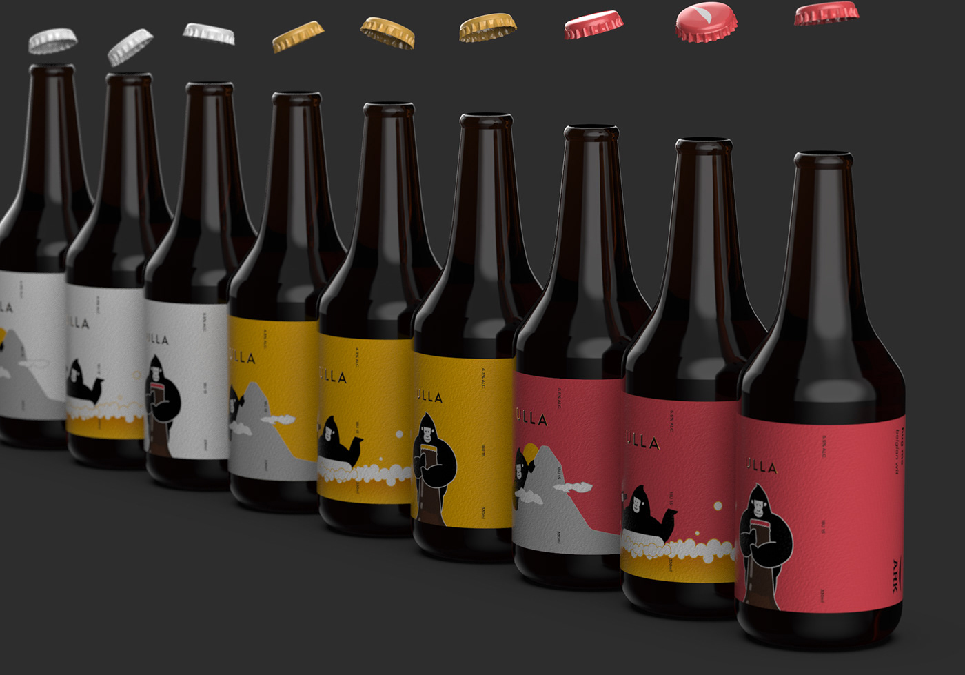 精釀啤酒ULLA品牌設(shè)計(jì)——品牌IP化案例欣賞，餐飲品牌設(shè)計(jì)，品牌設(shè)計(jì)公司，品牌IP化，深圳品牌設(shè)計(jì)，左右格局