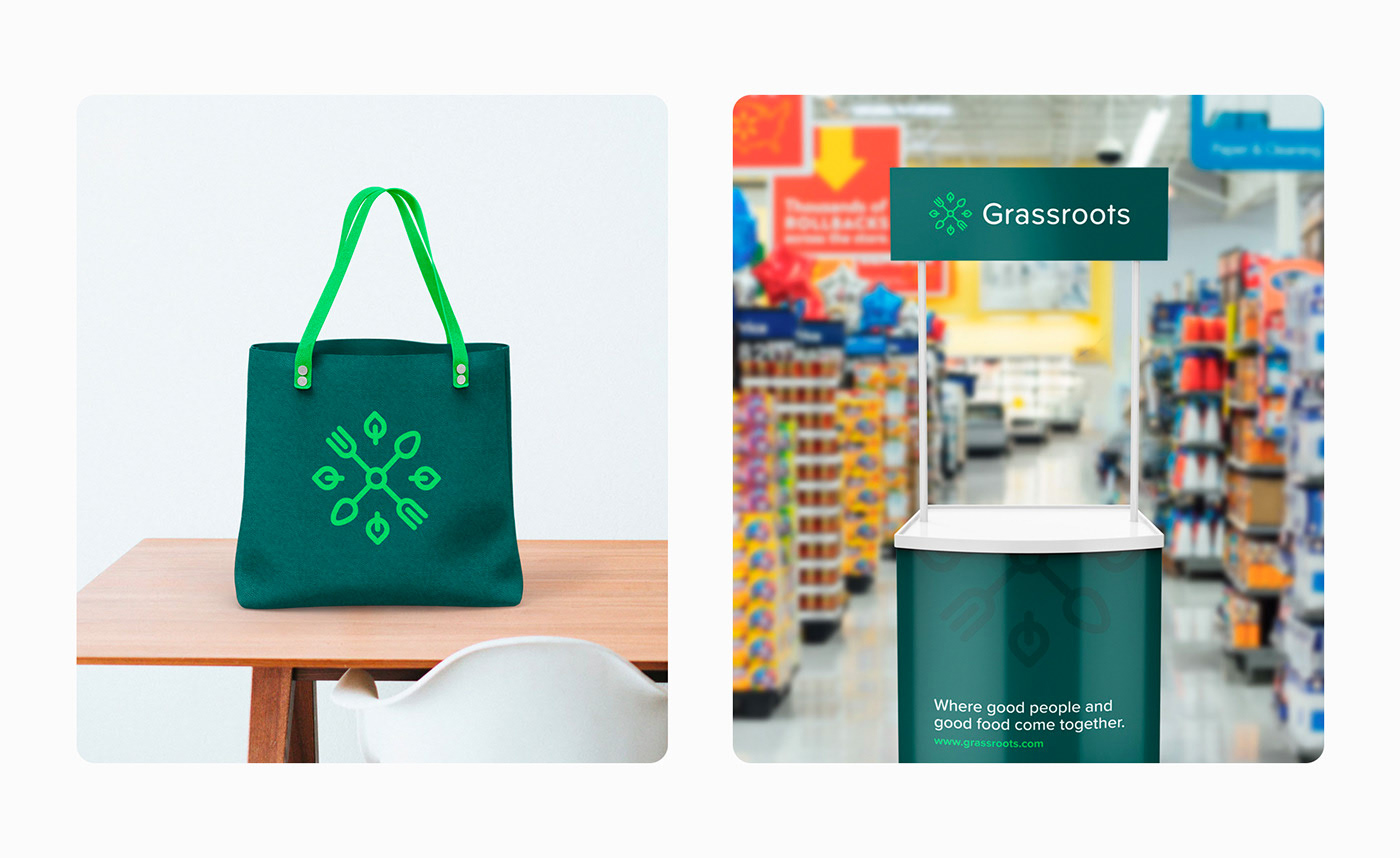 Grassroots 優(yōu)質(zhì)食品企業(yè)品牌形象設(shè)計，食品品牌設(shè)計，食品品牌策劃，深圳品牌設(shè)計，左右格局