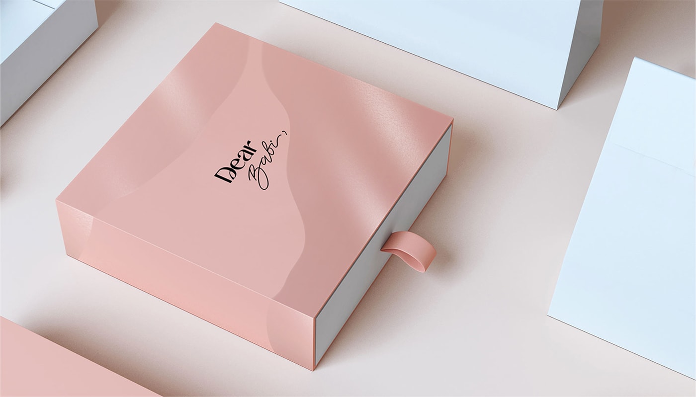 Dear babi 越南輕奢嬰兒用品品牌設(shè)計(jì)案例，嬰兒品牌設(shè)計(jì)，品牌視覺(jué)設(shè)計(jì)，深圳品牌設(shè)計(jì)，左右格局